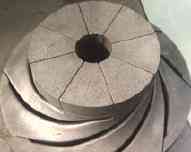 Graphite Casting Process Of Double Curvature Blade Titanium Impeller