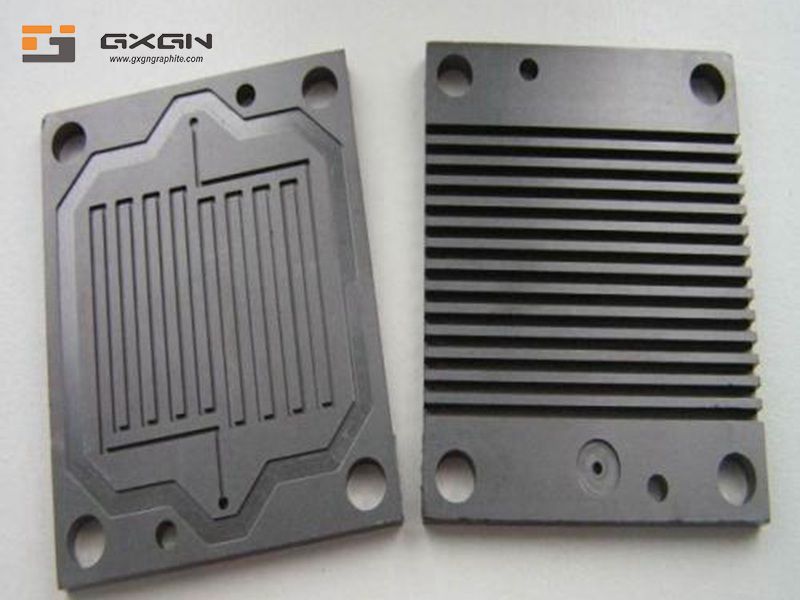 Carbon graphite bipolar plate for fuel cell for hydrogen PEM fuel cell