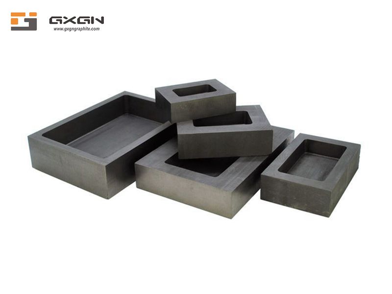 High grade refractory square graphite boat crucible for continuous casting machine
