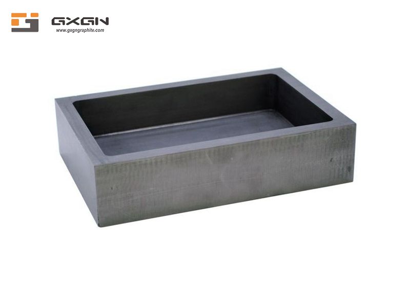 High grade refractory square graphite boat crucible for continuous casting machine