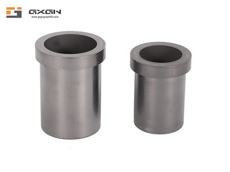 High Grade Industrial graphite crucible with collar for jewelry making gold silver brass precious metal melting cast
