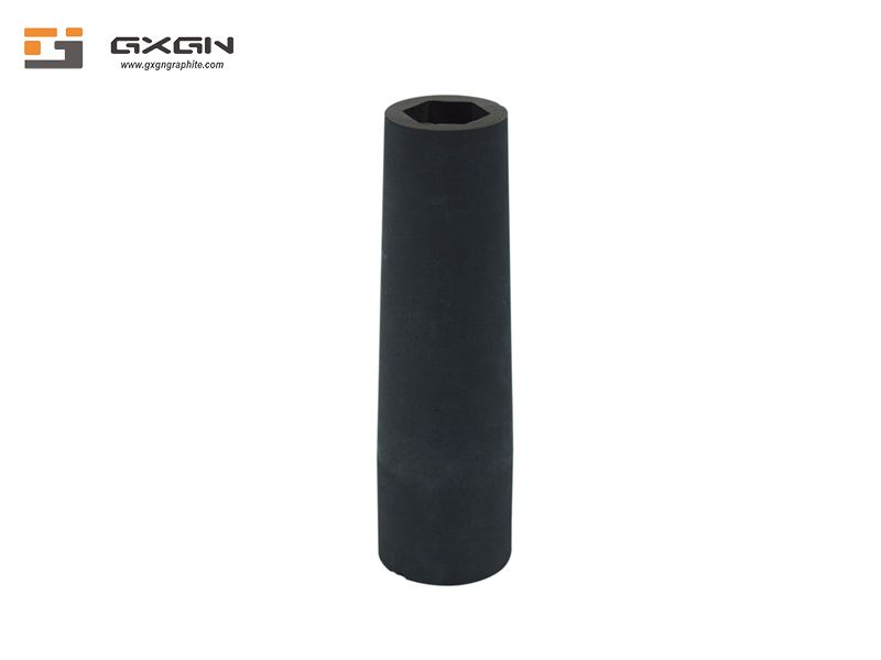 Graphite casting die for tube continuous casting of non ferrous metals
