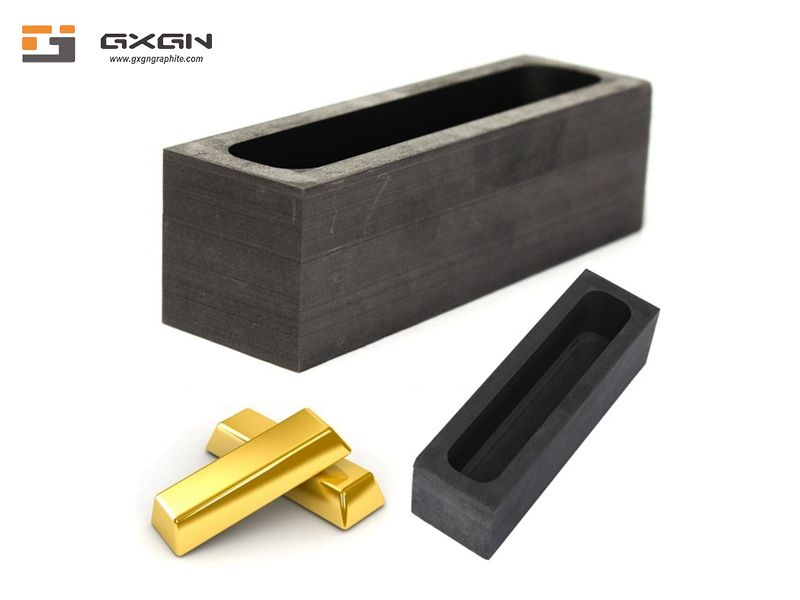 Graphite Mold Ingot Mold Melting Gold Mold Casting Ingot Mold for Copper  Aluminum (2 Holes) 