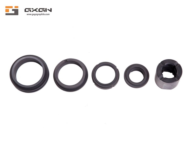 OEM ODM accepted customized graphite nuts seal ring parts graphite bearing