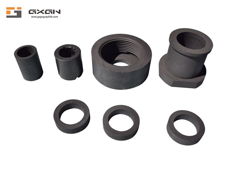 OEM ODM accepted customized graphite nuts seal ring parts graphite bearing