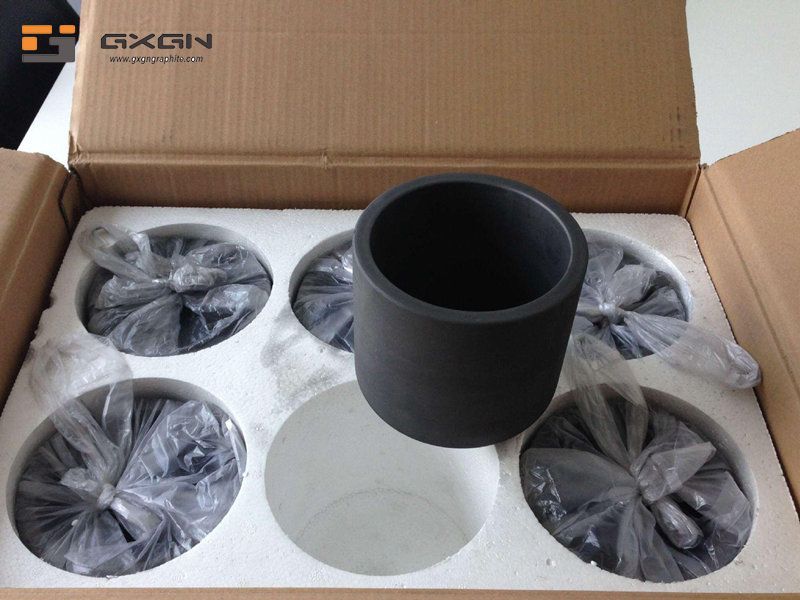 Gasification graphite crucible for vacuum coating aluminum zinc