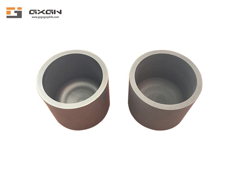 Gasification graphite crucible for vacuum coating aluminum zinc